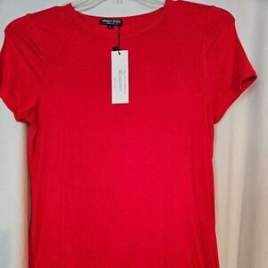Urban Coco Women's L Red‎ Stretchy  Short Sleeve T-shirt